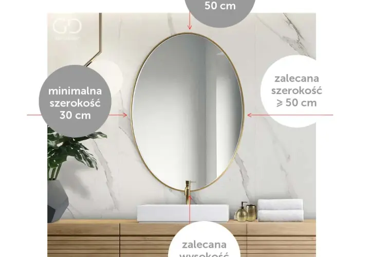 Jaki rozmiar lustra do łazienki? Idealne wymiary i proporcje