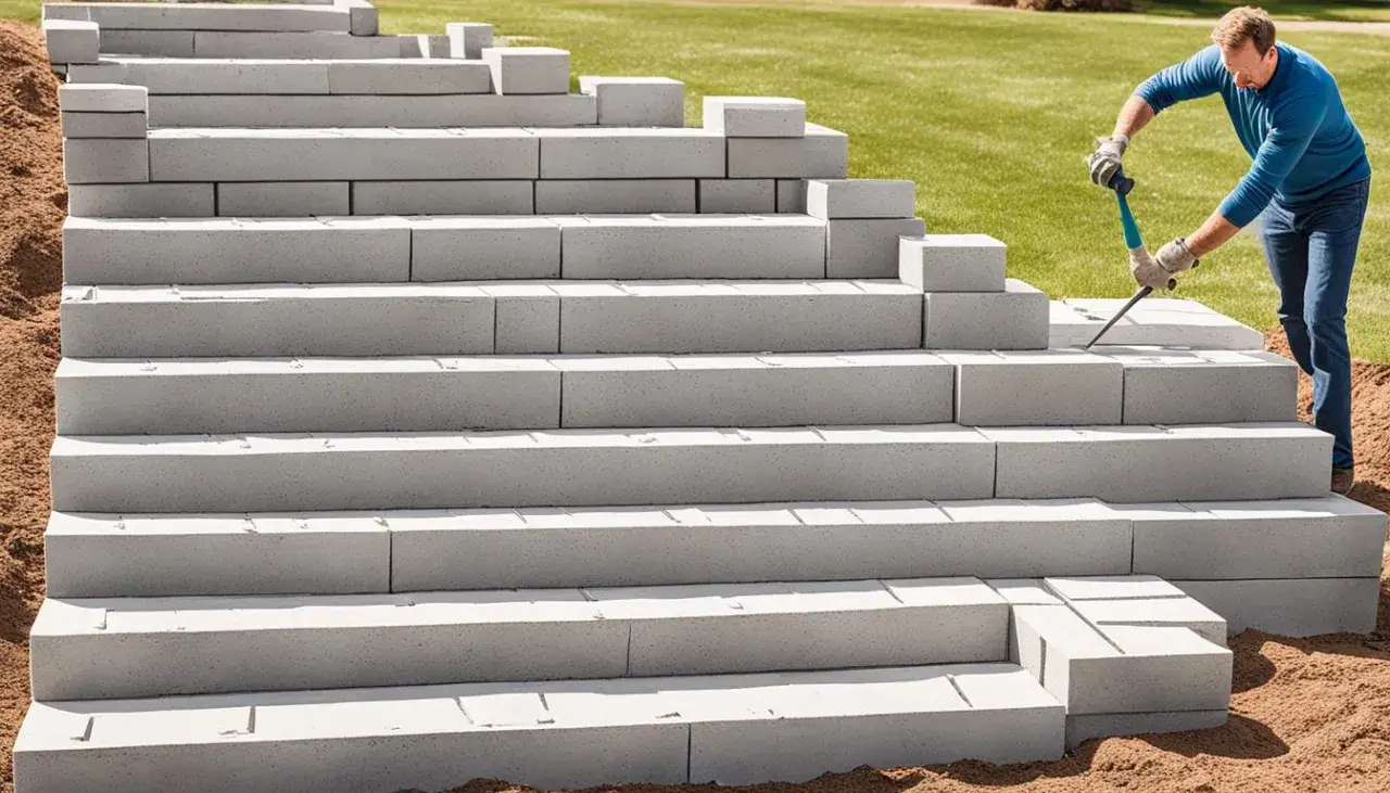 Zdjęcie Jak zrobić schody z bloczków betonowych: Instrukcja krok po kroku